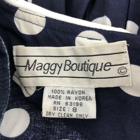 Maggie Boutique VTG Nautical Jumpsuit Culotte Wome - Picture 8 of 9